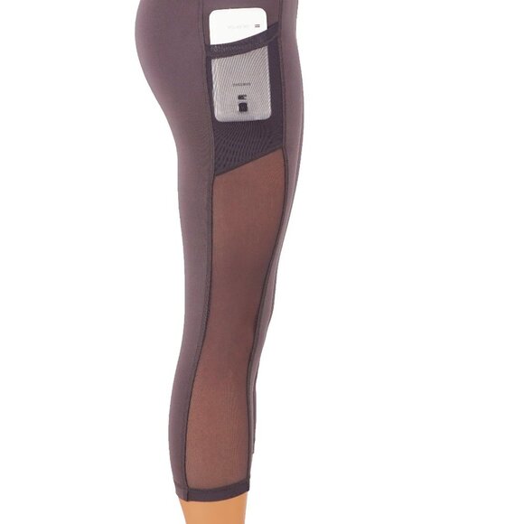 Yoga Capri leggings with pockets and mesh - Picture 3 of 5